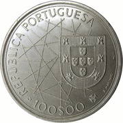 100 Escudos Discovery of Azores obverse image