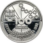 100 Escudos Star Navigation; Platinum obverse image