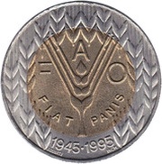100 Escudos FAO, Portugal, 1995 reverse image