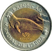 100 Escudos Expo 98 -Sea Lion reverse image