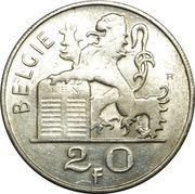 20 Francs Dutch text, Belgium, 1949-1955 reverse image