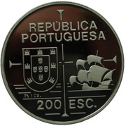 200 Escudos California; Platinum obverse image