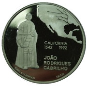 200 Escudos California; Platinum reverse image
