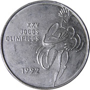 200 Escudos XXV Olympic Games, Portugal, 1992 reverse image