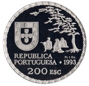 200 Escudos Namban Art; Platinum obverse image
