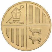 100 Diners Golden Eagle - Gold Bullion Coin, Andorra, 2006 reverse image