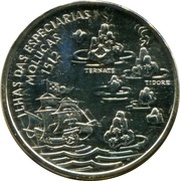 200 Escudos Molluques, Silver, Portugal, 1995 reverse image