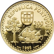 200 Escudos Solor e Timor, Gold obverse image