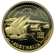 200 Escudos Australia, Gold, Portugal, 1995 reverse image