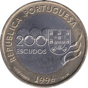 200 Escudos Olympics obverse image