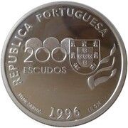 200 Escudos Olympics; Silver obverse image