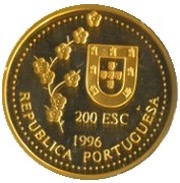 200 Escudos Taiwan, Gold obverse image