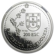 200 Escudos Taiwan, Platinum obverse image