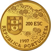 200 Escudos Father Luis Frois, Gold obverse image