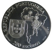 200 Escudos José de Anchieta, Silver obverse image