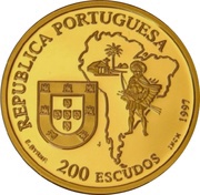 200 Escudos José de Anchieta, Gold obverse image