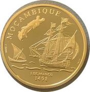 200 Escudos Mozambique, Gold, Portugal, 1998 reverse image