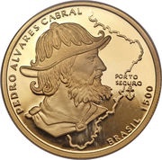 200 Escudos Pedro Alvares Cabral, Gold reverse image