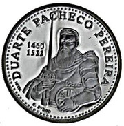 200 Escudos Duarte Pacheco Pereira, Silver, Portugal, 1999 reverse image