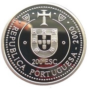 200 Escudos Terra dos Corte-Reais, Silver obverse image