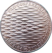 250 Escudos FAO - World Fisheries Conference, Portugal, 1984 reverse image