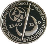 250 Escudos Foundation of Portugal; Silver, Portugal, 1989 reverse image