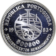 500 Escudos XVII European Art Exhibition obverse image
