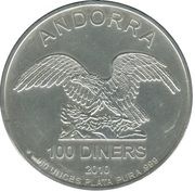 100 Diners Golden Eagle - Silver Bullion obverse image