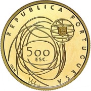 500 Escudos European Culture Capital; Gold obverse image