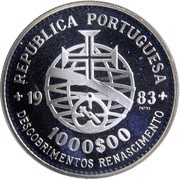 1000 Escudos XVII European Art Exhibition obverse image