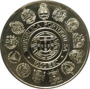 1000 Escudos Encounter of Two Worlds obverse image