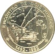 1000 Escudos Encounter of Two Worlds, Portugal, 1992 reverse image