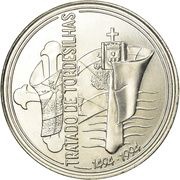 1000 Escudos Treaty of Tordesillas, Portugal, 1994 reverse image