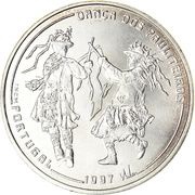 1000 Escudos Pauliteiros Dancers, Portugal, 1997 reverse image
