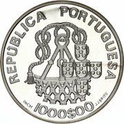 1000 Escudos Holy House of Mercy; Proof issue obverse image