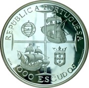 1000 Escudos Dom Manuel I; proof issue obverse image