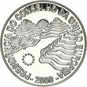 1000 Escudos Council of the European Union; Proof issue, Portugal, 2000 reverse image