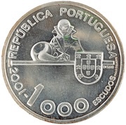 1000 Escudos João de Barros; Pattern obverse image