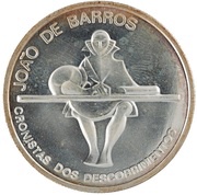 1000 Escudos João de Barros; Pattern, Portugal, 2001 reverse image