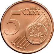 5 Euro Cents reverse image