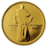 ¼ Euro Saint Anthony of Lisbon reverse image