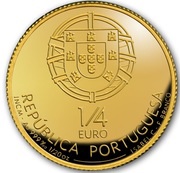¼ Euro D. Dinis obverse image
