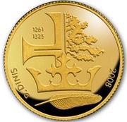 ¼ Euro D. Dinis reverse image