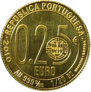 ¼ Euro Luís de Camões obverse image