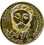 ¼ Euro Luís de Camões reverse image