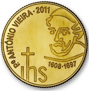 ¼ Euro António Vieira reverse image