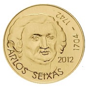 ¼ Euro Carlos Seixas reverse image