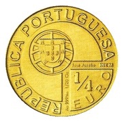 ¼ Euro Antero de Quental obverse image