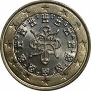 1 Euro 2nd map obverse image