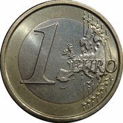 1 Euro 2nd map reverse image